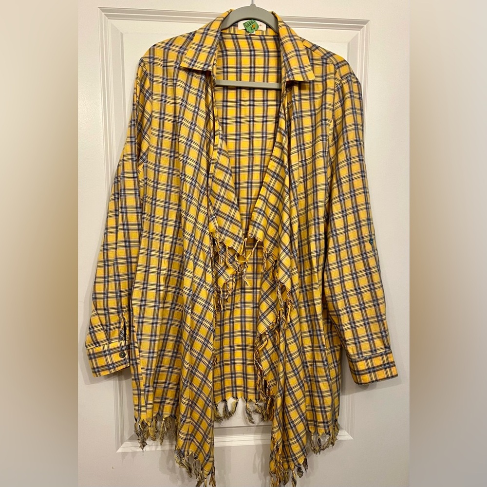 Umgee plaid wrap, boho plus size